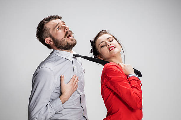 Swinging couple with female